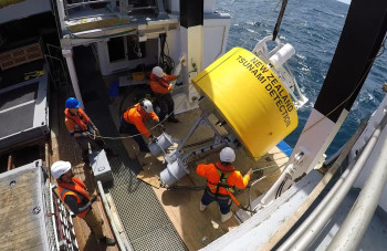 DART system deployed into the Pacific Ocean