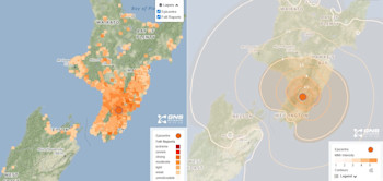 Felt reports and Shaking Layers from the M5.3 Eathquake