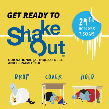 ShakeOut 24 October 9:30AM. 