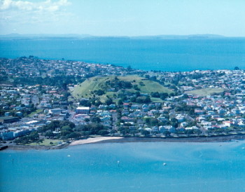 View of Mt Victoria volcano