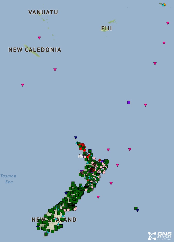 Map of our sensor networks