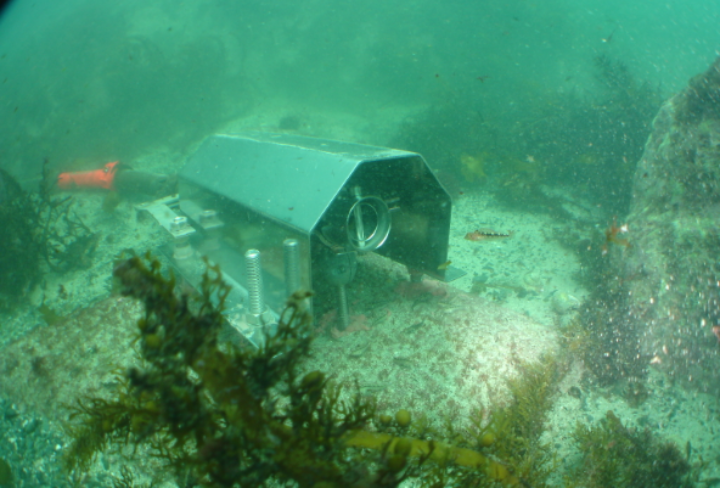 The underwater housing for the tsunami sensors